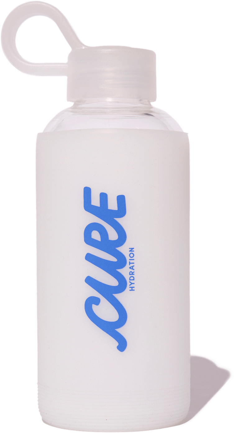White Water Bottle C U V E E Branding PNG image