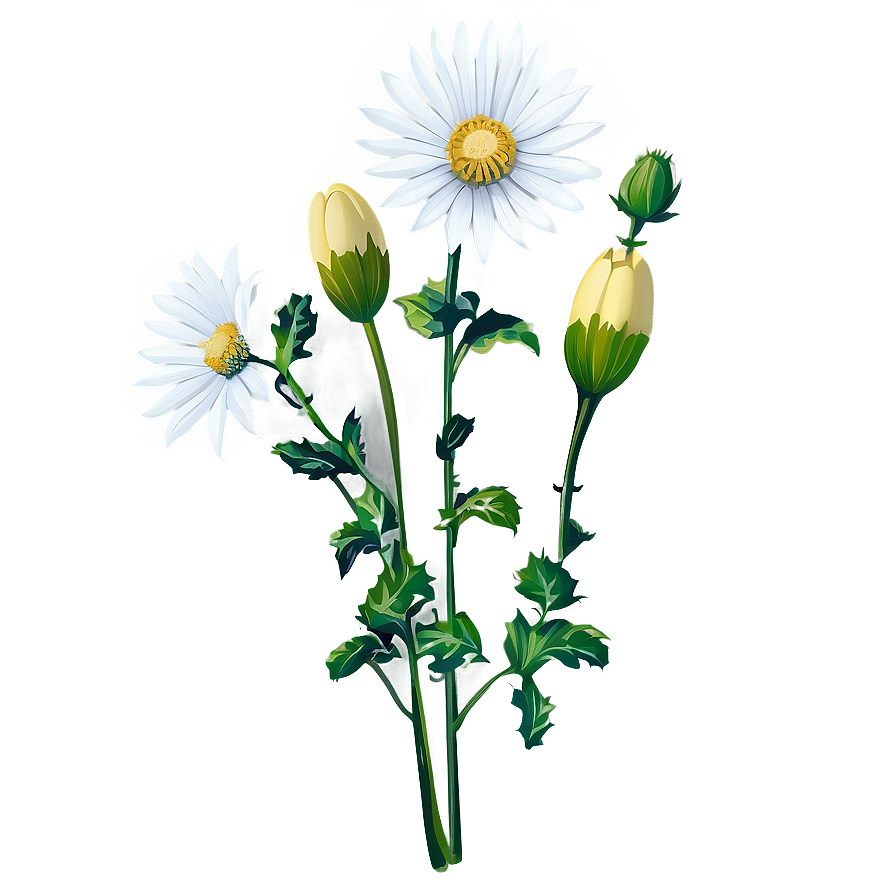 White Wildflower Png 38 PNG image