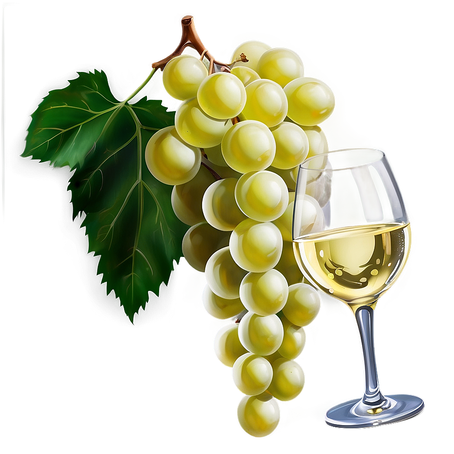 White Wine And Grapes Still Life Png Glw PNG image