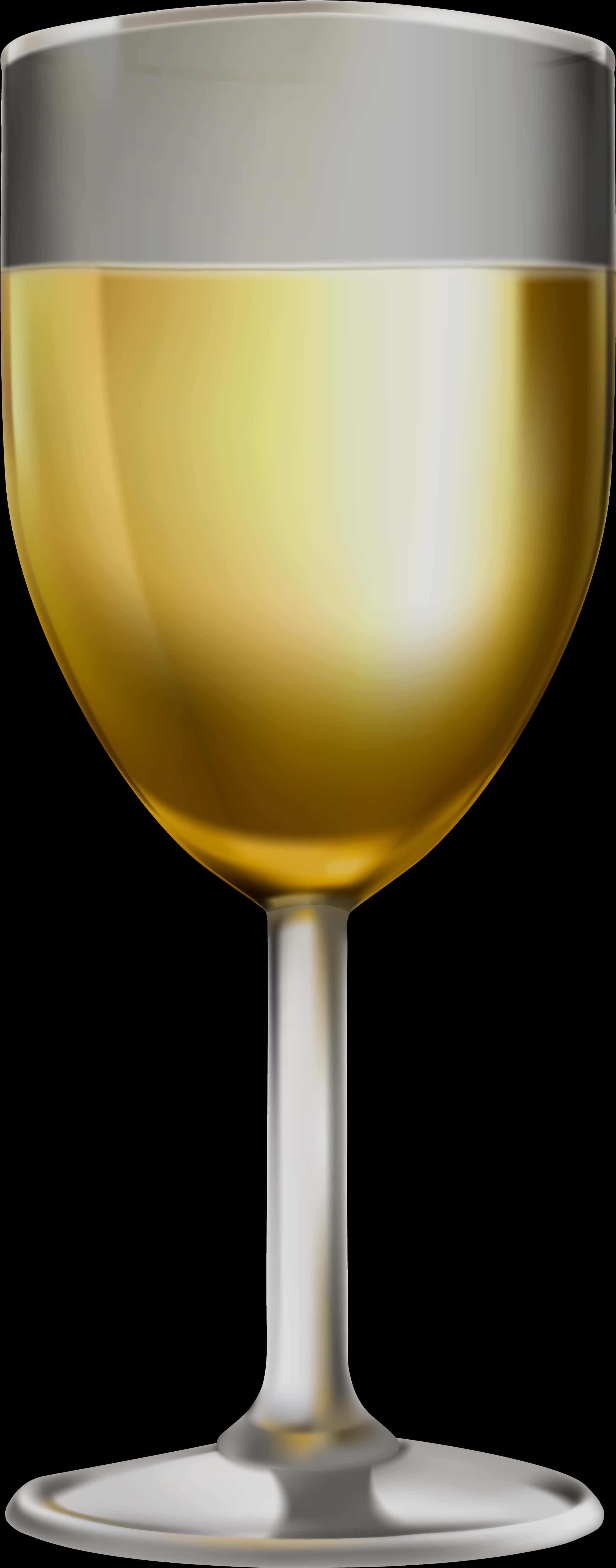 White Wine Glass Full PNG image