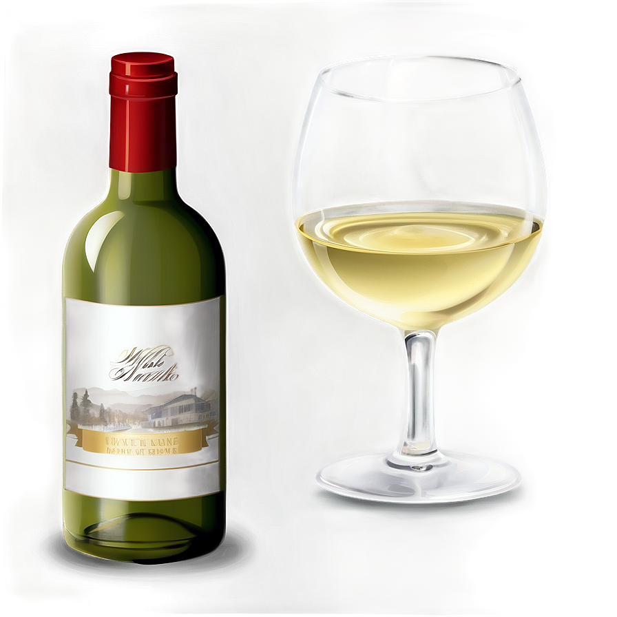 White Wine Romantic Dinner Png 06292024 PNG image