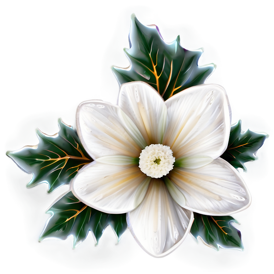 White Winter Flowers Png Bmj PNG image