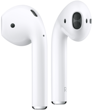 White Wireless Earbuds Airpods PNG image