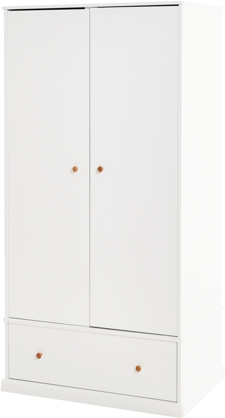 White Wooden Cupboard Closetwith Drawer PNG image