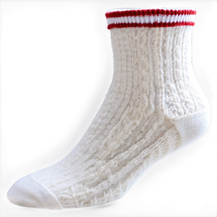 White Wool Socks Png 06272024 PNG image