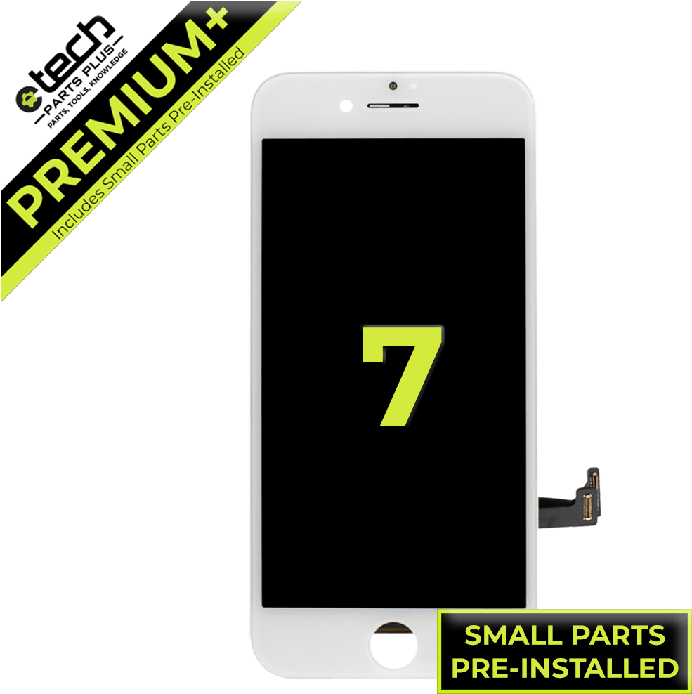 Whitei Phone7 Replacement Screenwith Small Parts PNG image