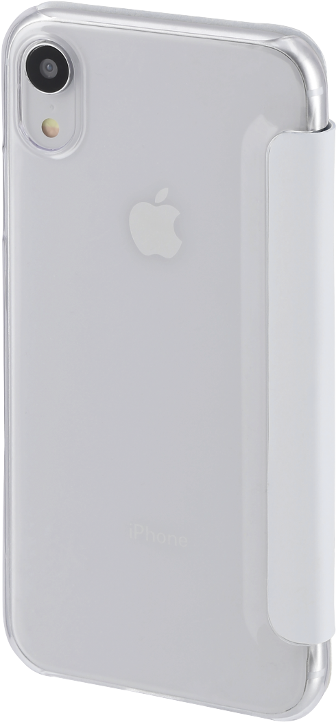 Whitei Phonewith Clear Case PNG image