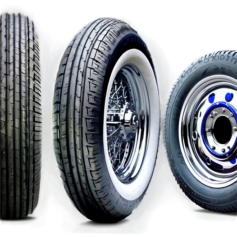 Whitewall Tires Png 06122024 PNG image