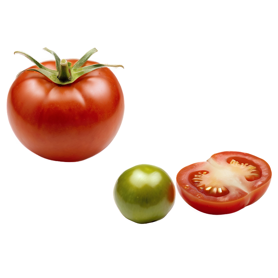 Whole And Halved Tomato Png 80 PNG image