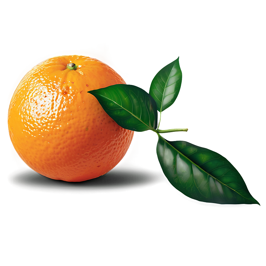 Whole Orange With Leaf Png Ksl75 PNG image