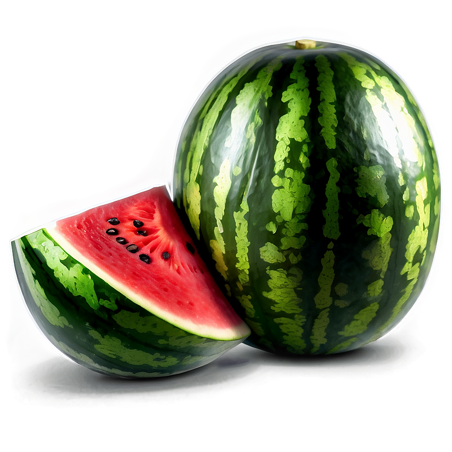 Whole Watermelon With Seeds Png 06272024 PNG image