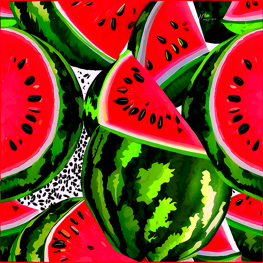 Whole Watermelon With Seeds Png Eui PNG image