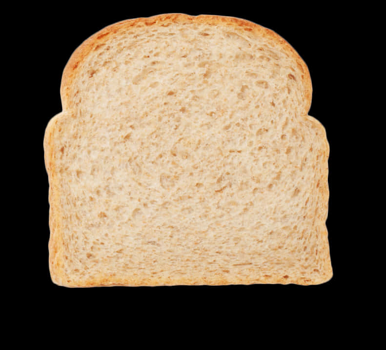 Whole Wheat Bread Slice Black Background.jpg PNG image