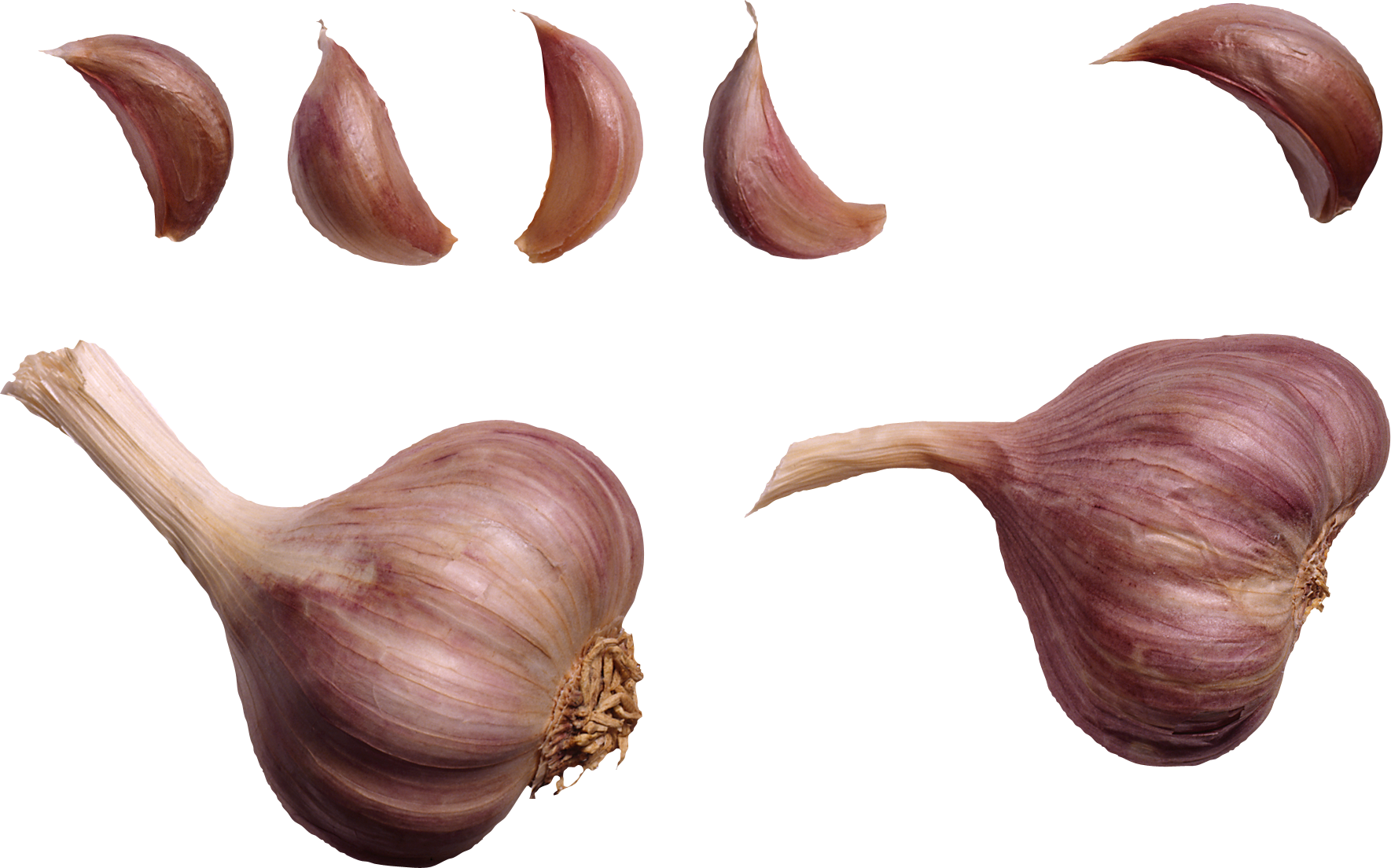 Wholeand Cloves Garlic Transparent Background PNG image