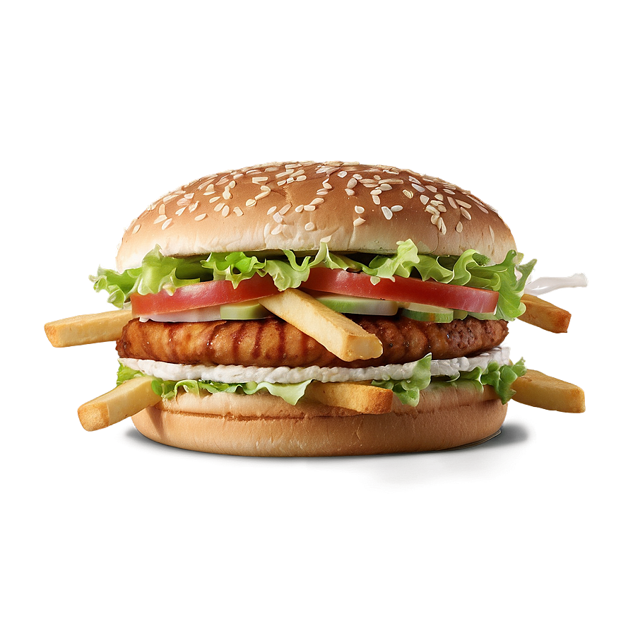 Whopper With Fries Png 32 PNG image