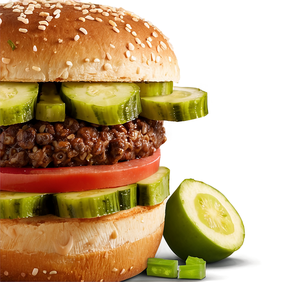 Whopper With Pickles Png 06132024 PNG image