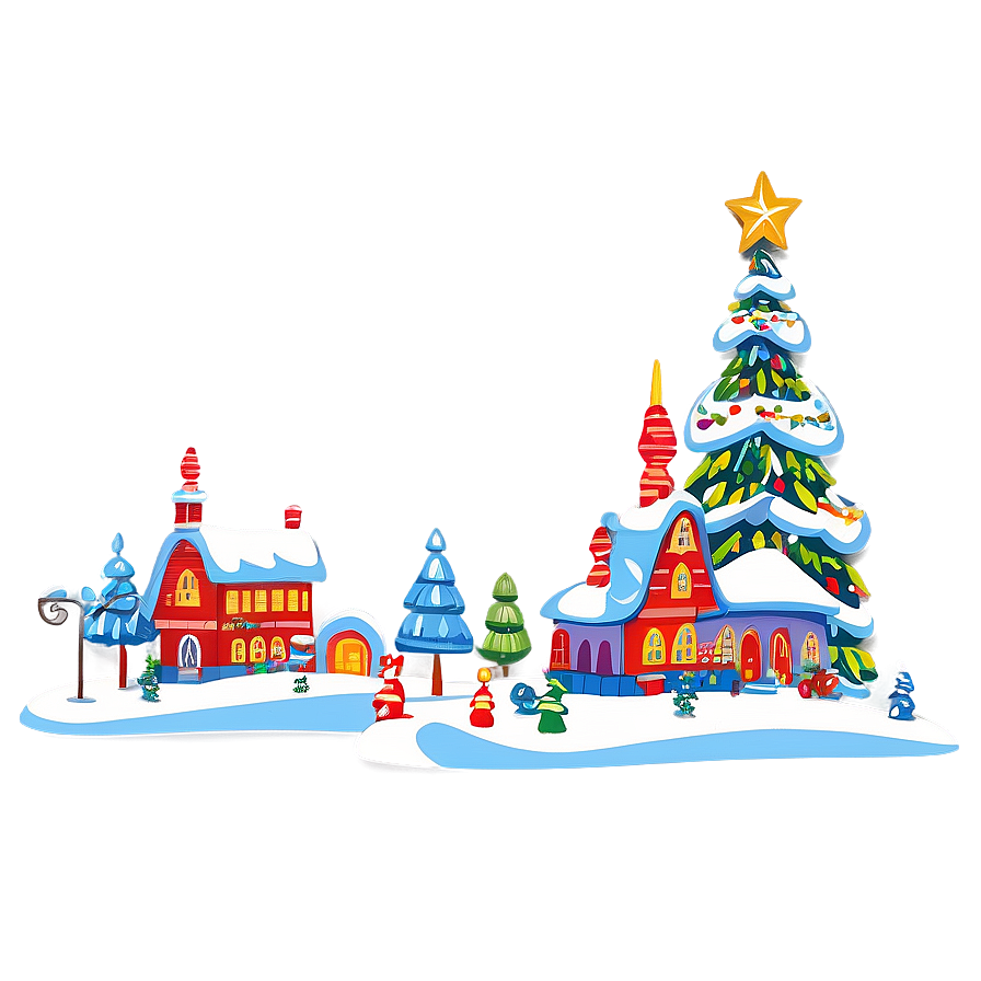 Whoville Christmas Village Png Gee13 PNG image