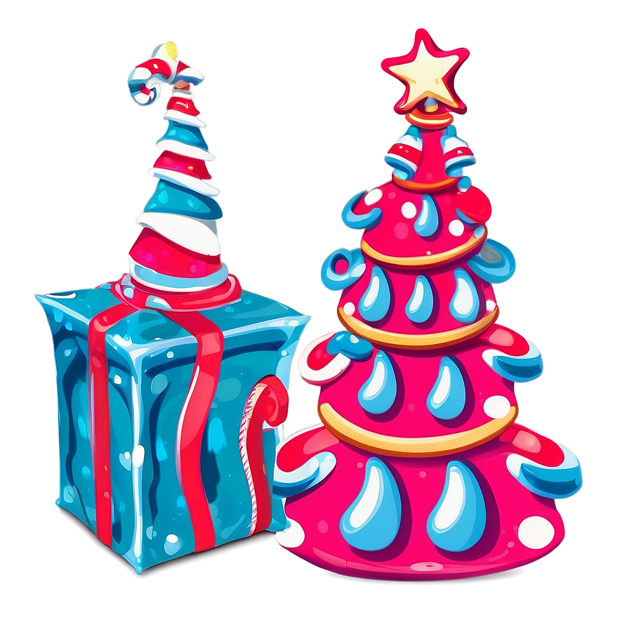 Whoville Themed Party Decor Png Dnf41 PNG image