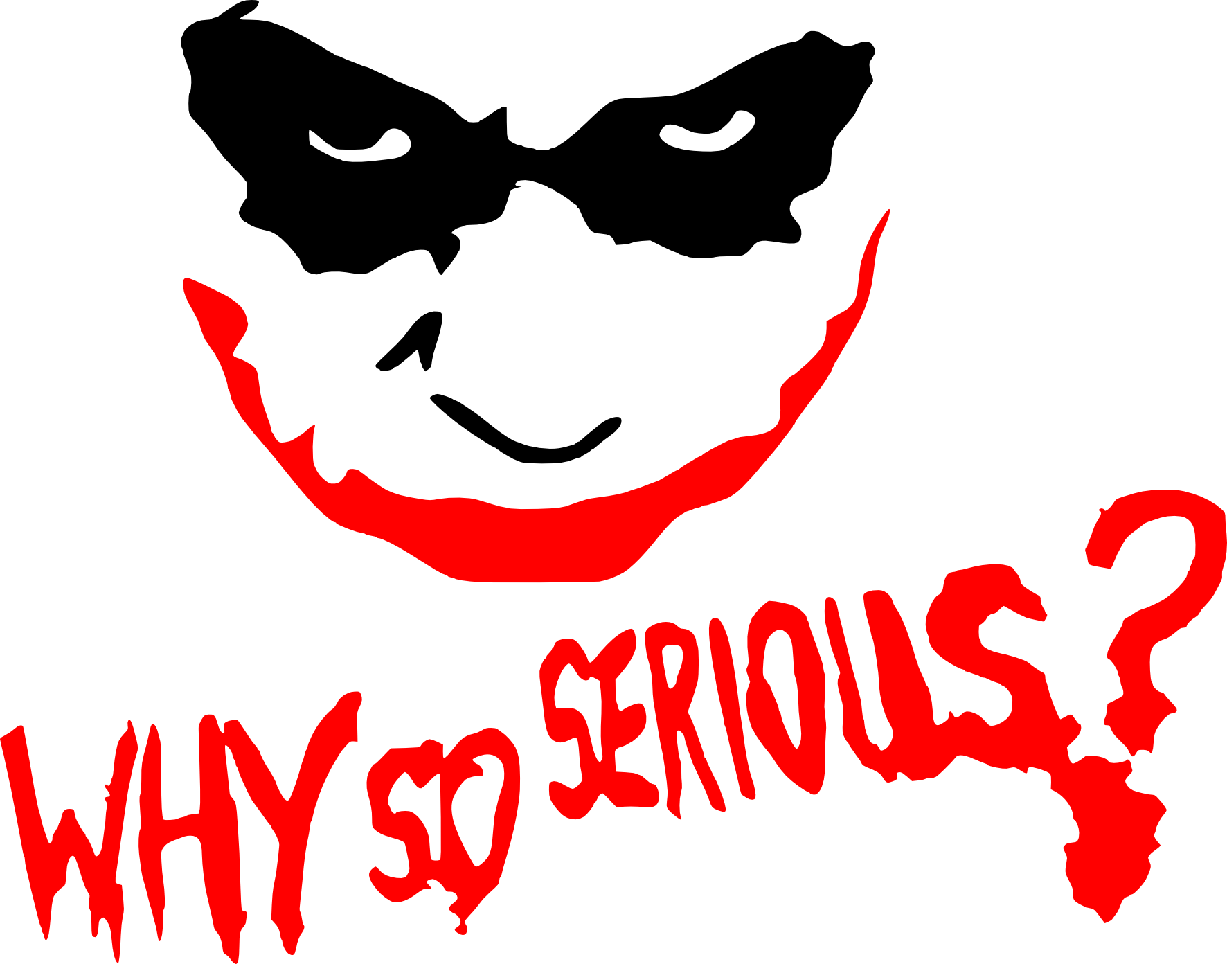 Why So Serious Joker Quote PNG image