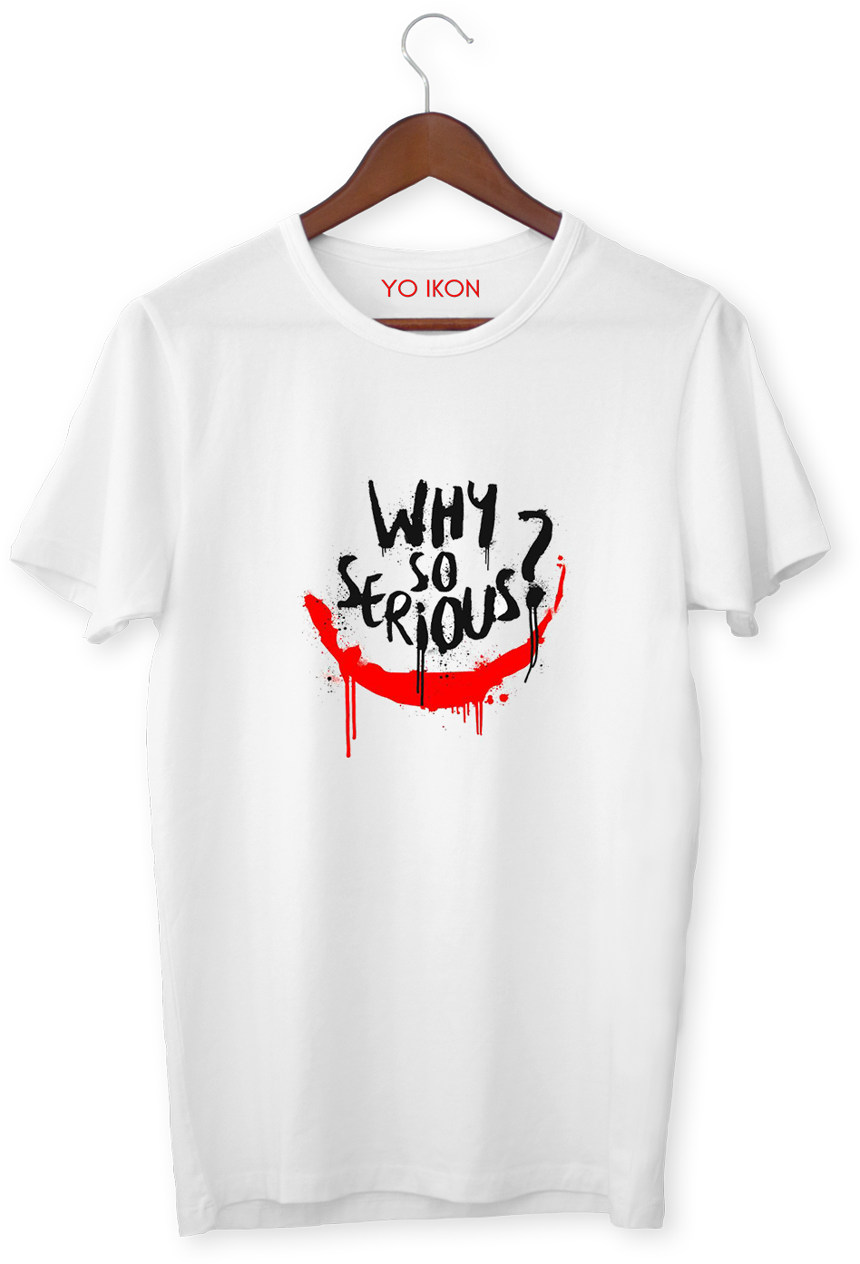 Why So Serious T Shirt Design PNG image