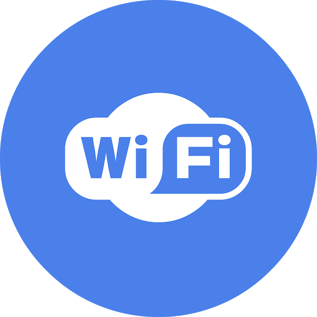 Wi Fi Symbol Blue Background PNG image