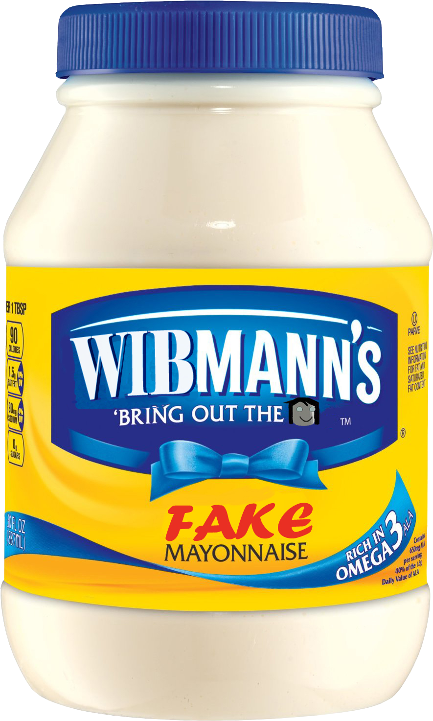 Wibmanns Fake Mayonnaise Jar PNG image