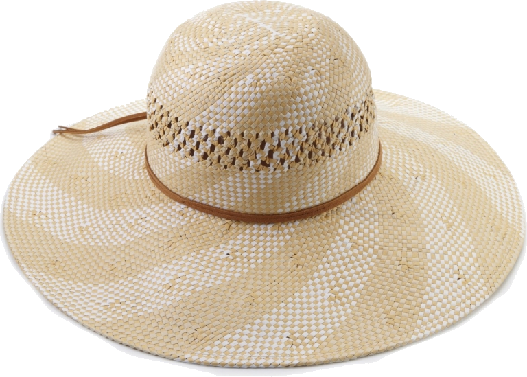 Wide Brimmed Straw Hat PNG image