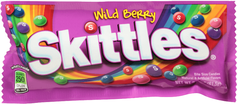 Wild Berry Skittles Package PNG image