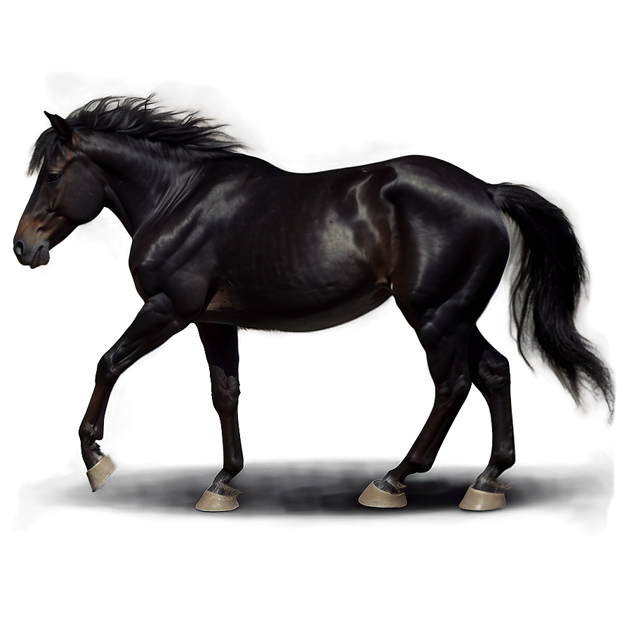 Wild Black Mustang Image Png Sby PNG image