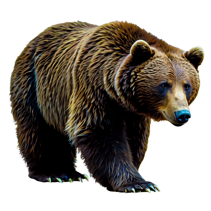 Wild California Bear Graphic Png 06262024 PNG image