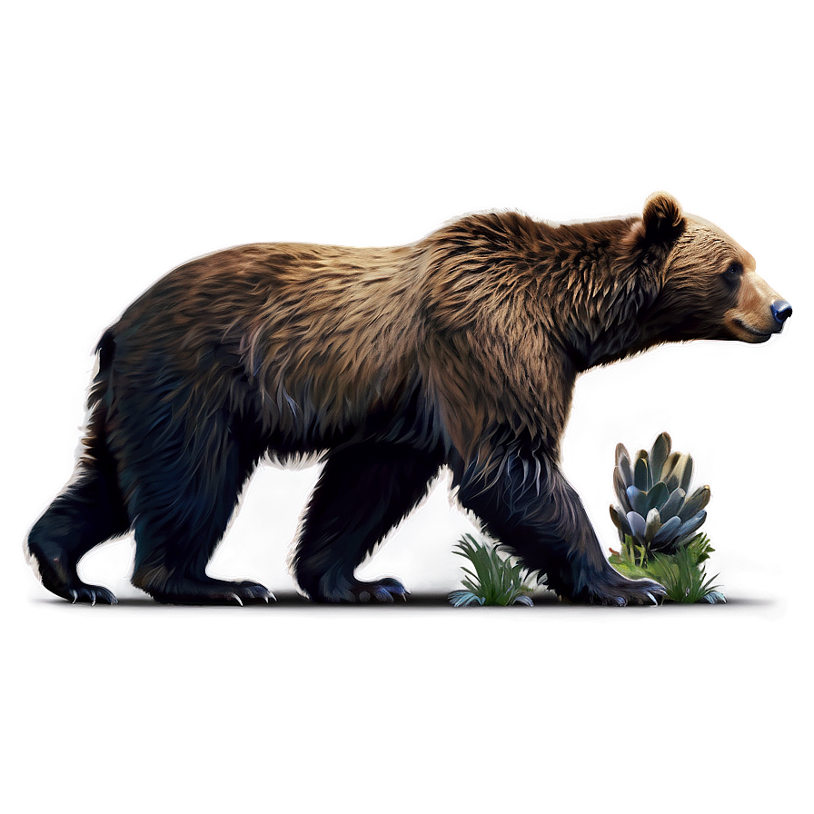 Wild California Bear Graphic Png 06262024 PNG image