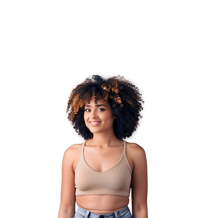 Wild Curly Hair Freedom Png 40 PNG image