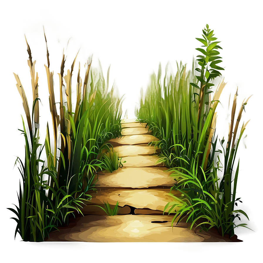 Wild Grass Pathway Png Pyl75 PNG image