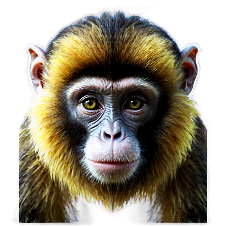 Wild Monkey Face Portrait Png 85 PNG image