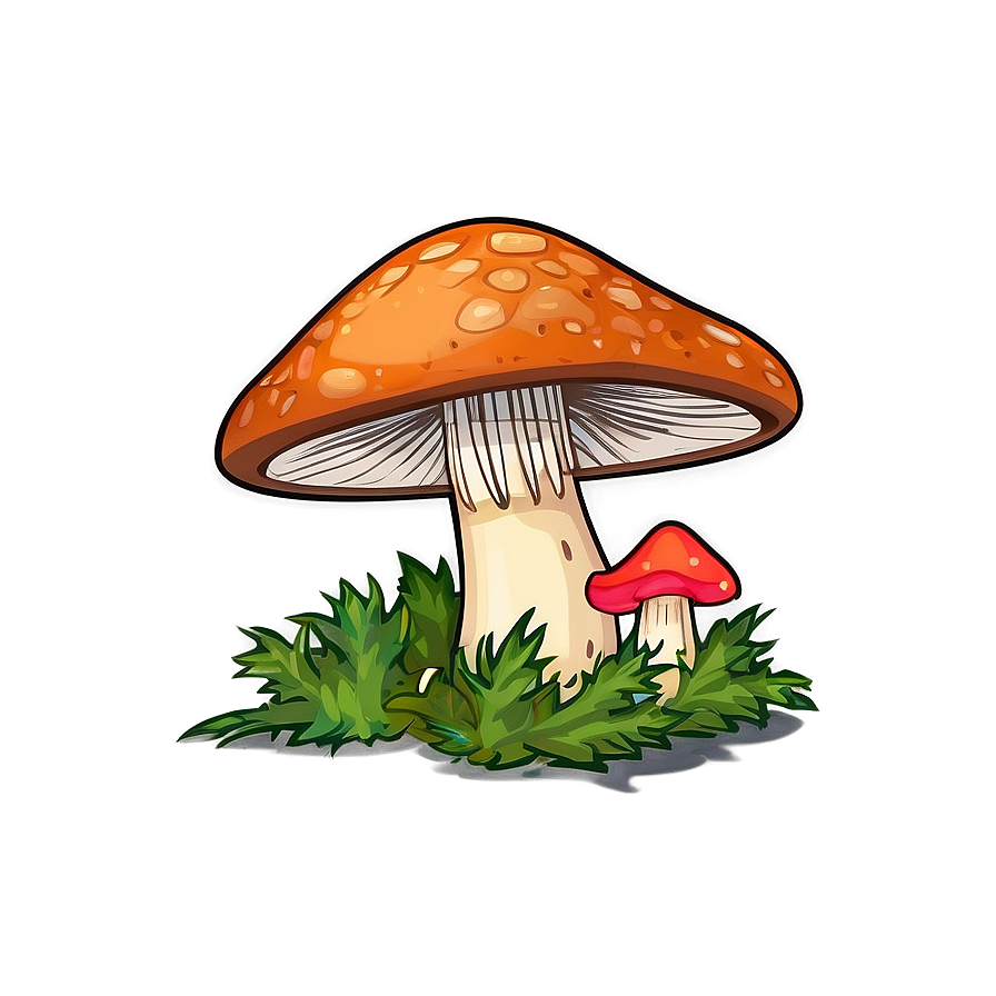 Wild Mushroom Cartoon Png 06272024 PNG image