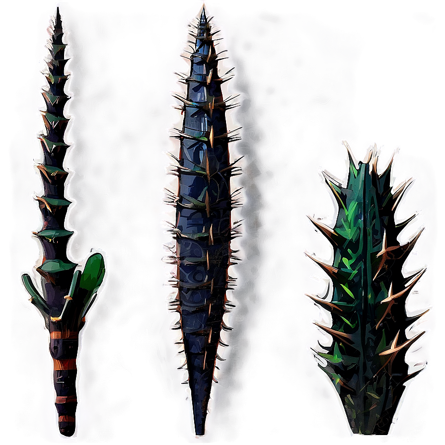 Wild Thorny Spikes Png 06122024 PNG image