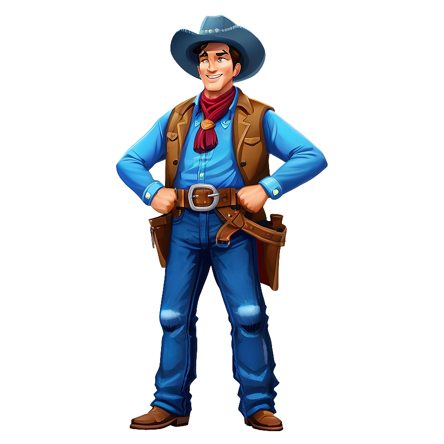 Wild West Cartoon Character Png 06122024 PNG image