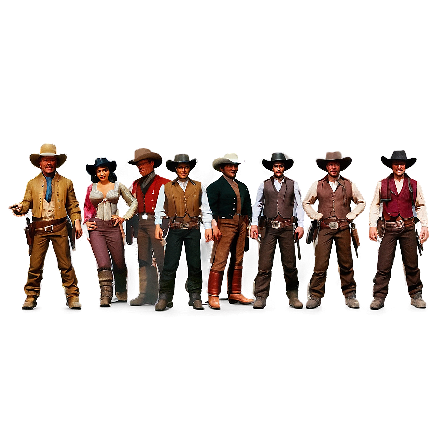 Wild West Figure Scene Png Rbu PNG image