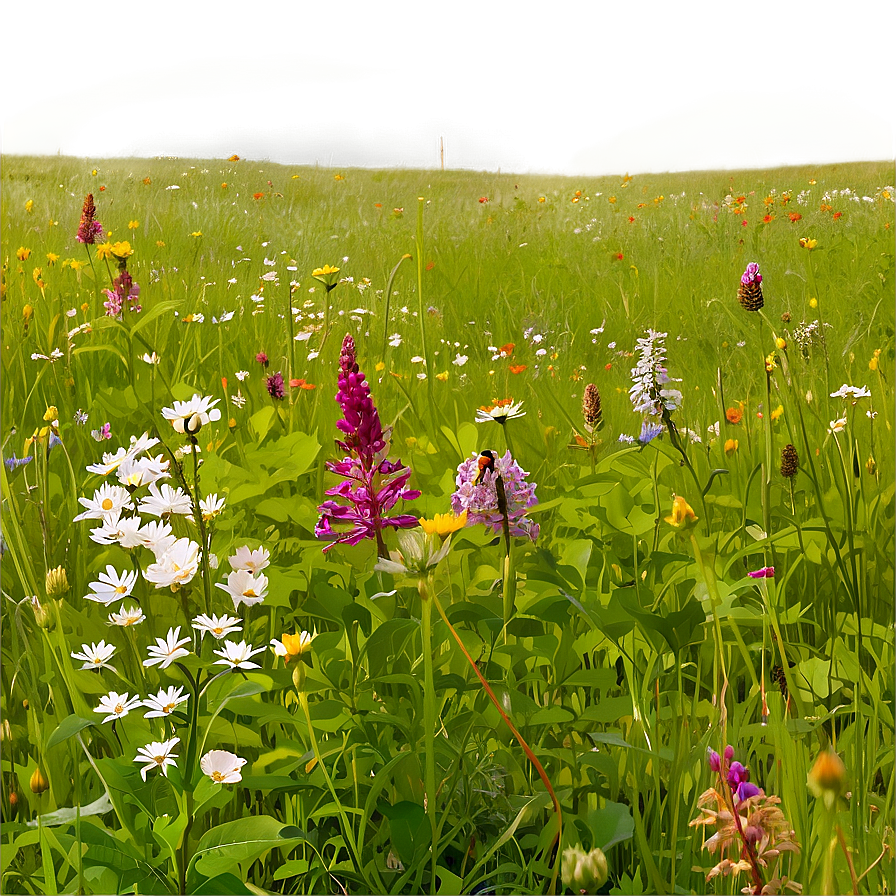 Wildflower Meadow Panoramic Png 06202024 PNG image