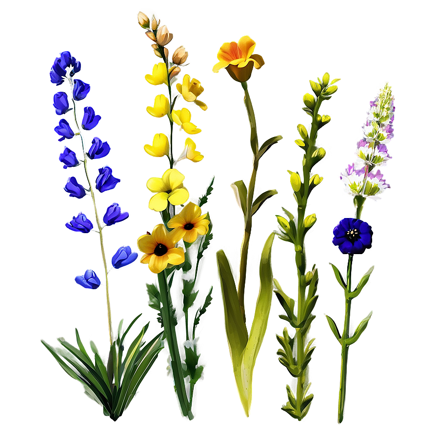 Wildflowers Field Png Jdf PNG image