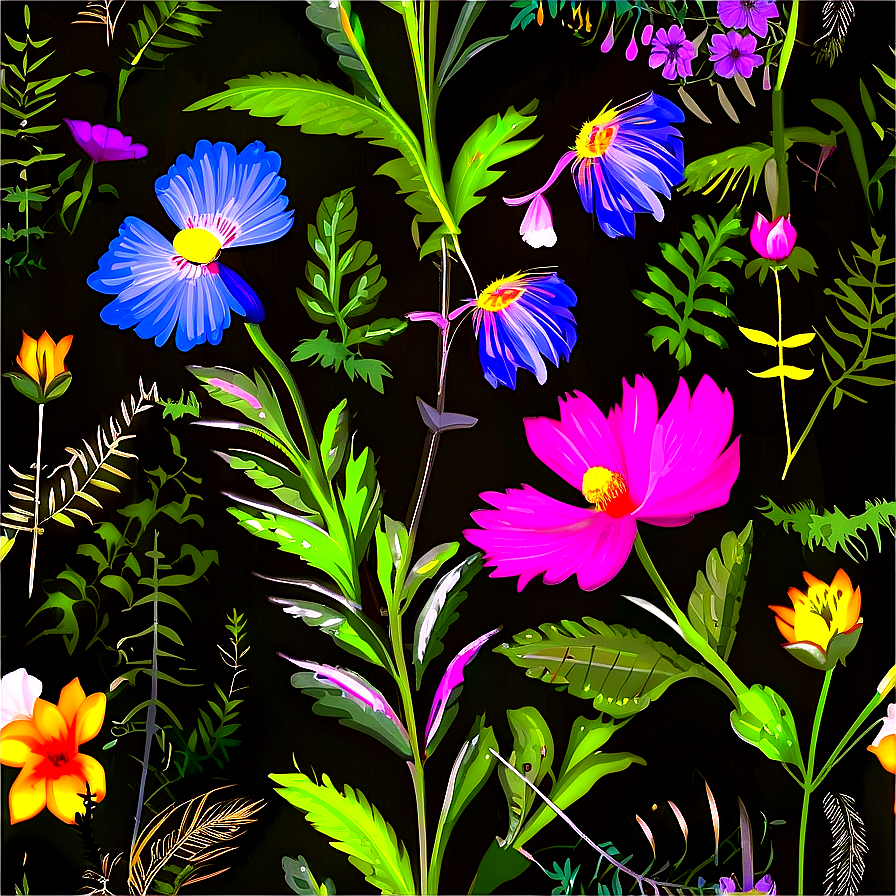 Wildflowers In Harmony Png 06202024 PNG image