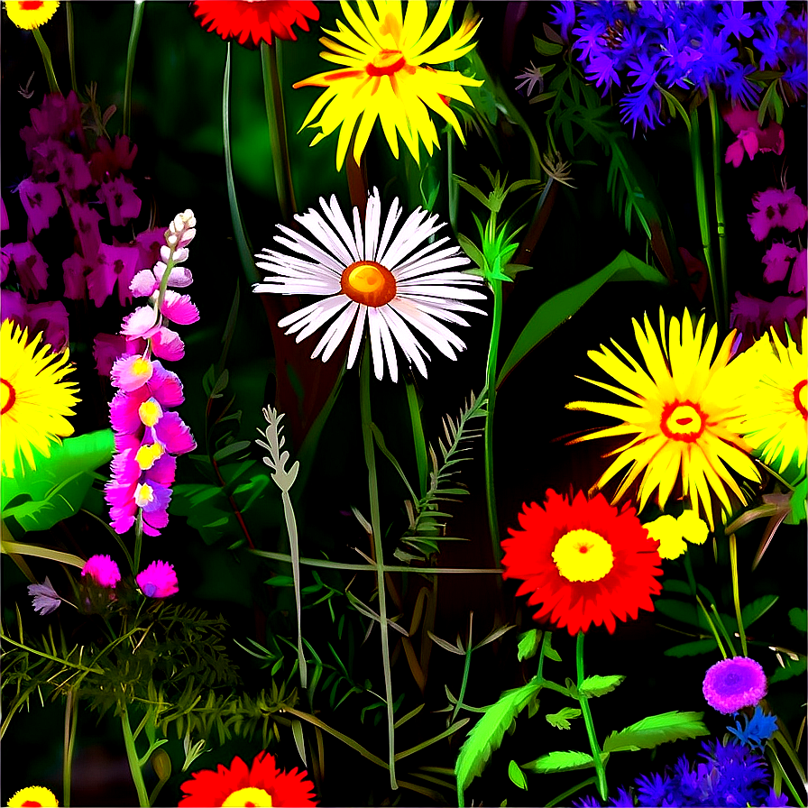 Wildflowers In Harmony Png Sun39 PNG image