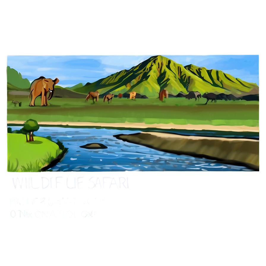 Wildlife Safari Adventure Png Tfq11 PNG image