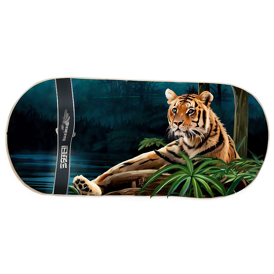 Wildlife Skateboard Deck Illustration Png Ncp PNG image