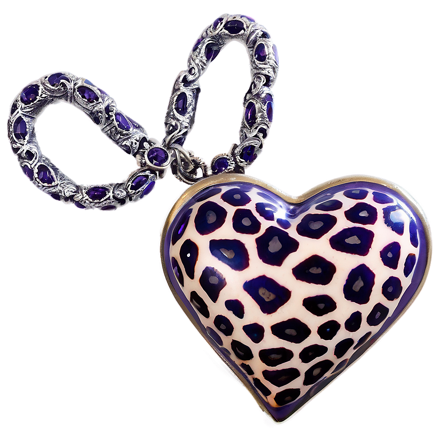 Wildly In Love Leopard Heart Png 06282024 PNG image