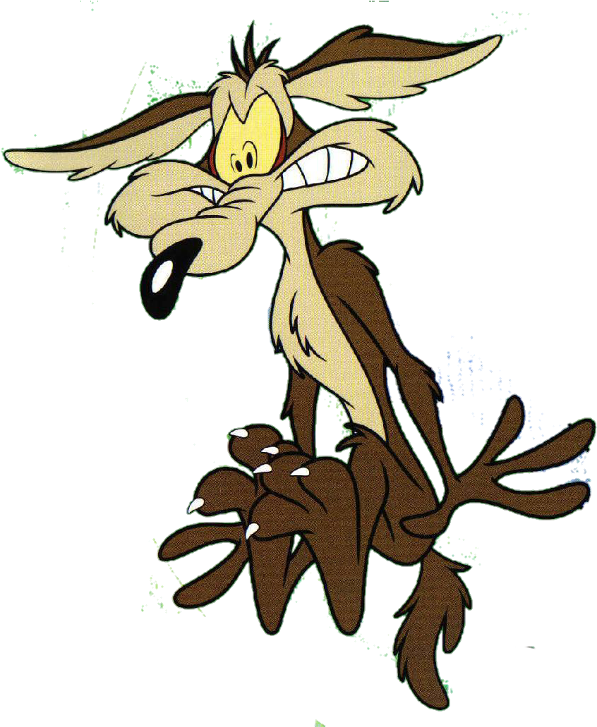 Wile_ E_ Coyote_ Cartoon_ Character PNG image