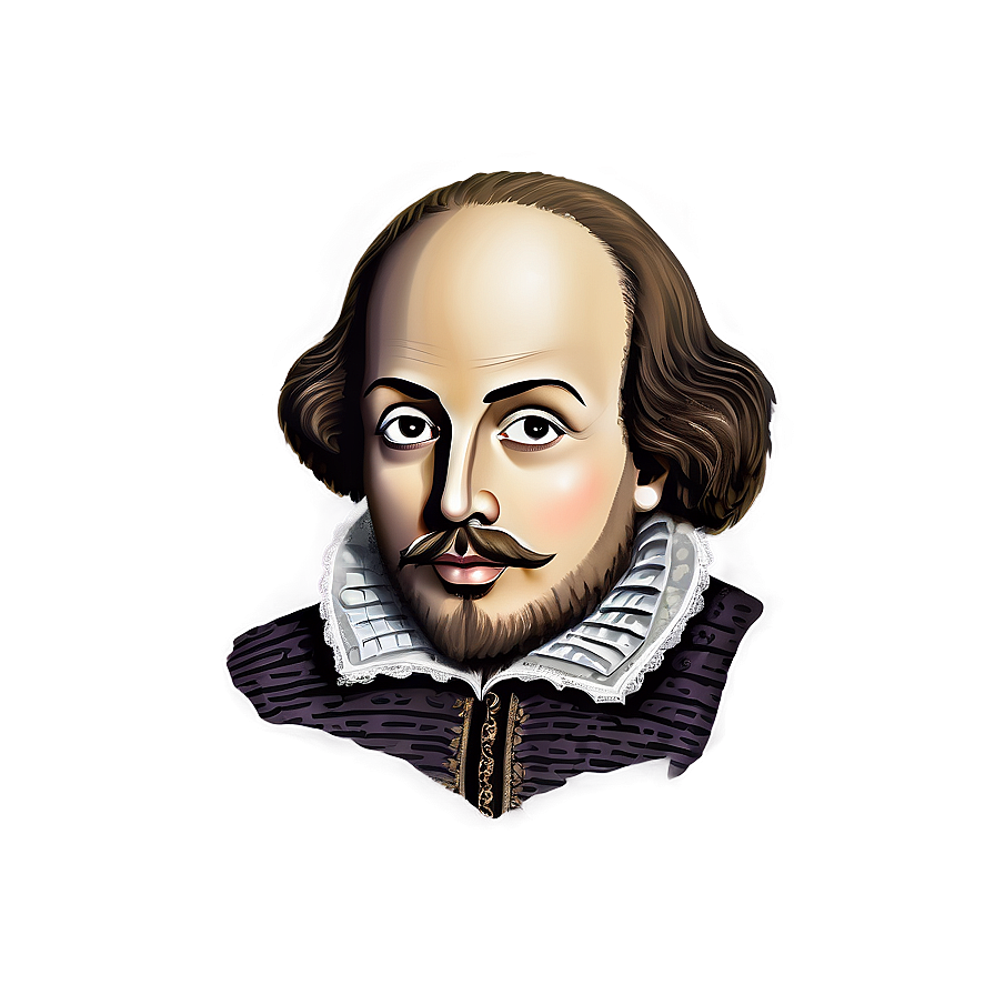 William Shakespeare Illustration Png 50 PNG image