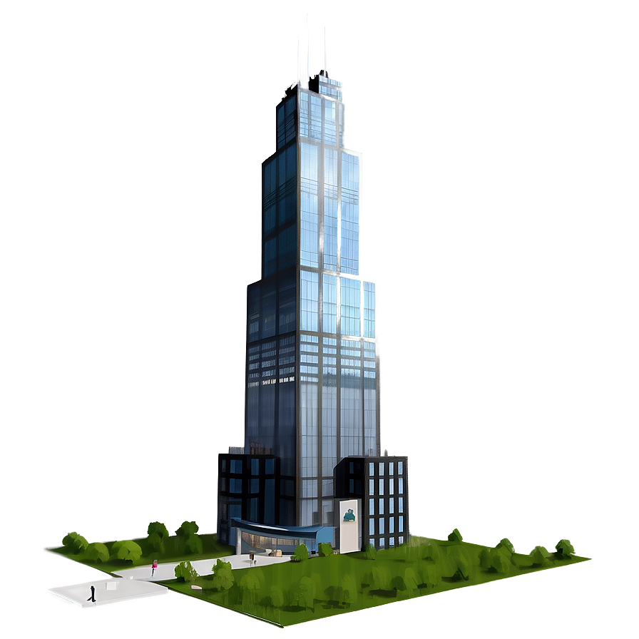 Willis Tower Architectural Design Png Tyc PNG image