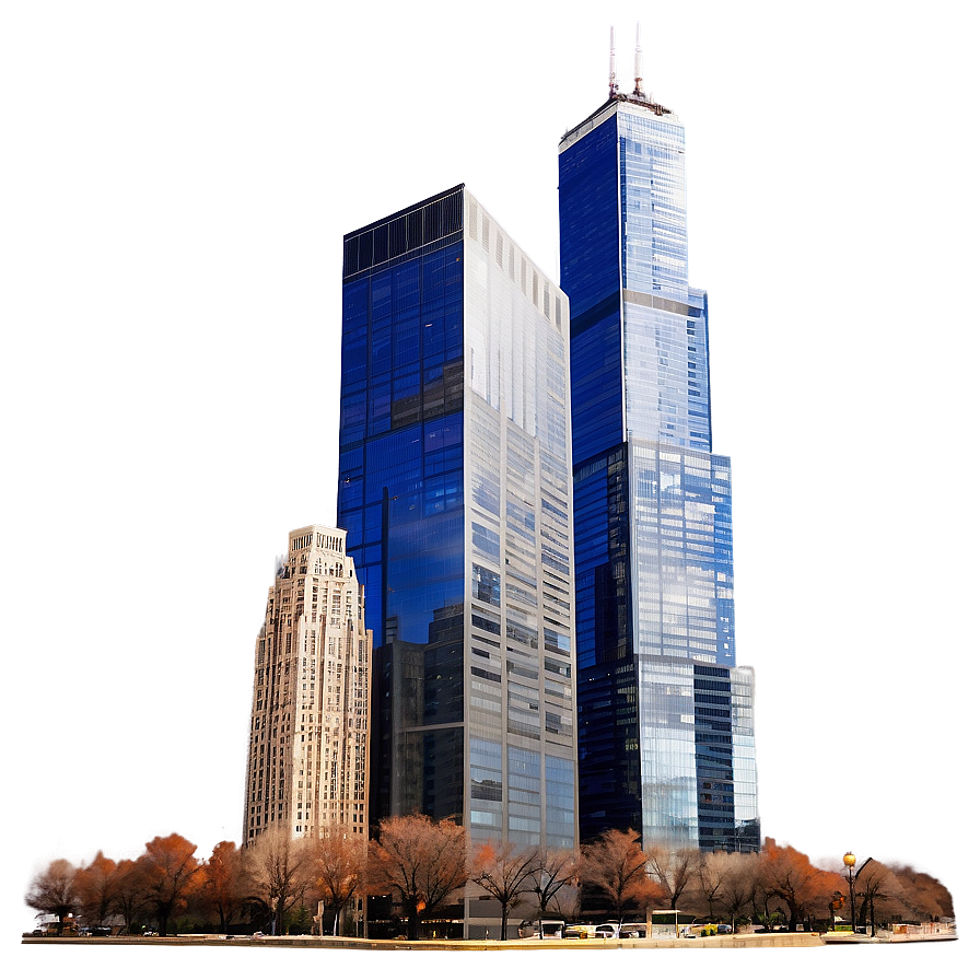 Willis Tower Downtown Chicago Png 06252024 PNG image