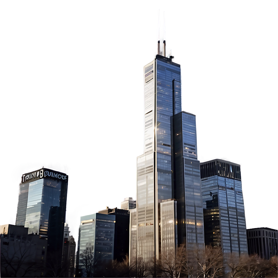 Willis Tower Foggy Morning Png 31 PNG image